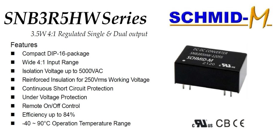 DC/DC Converter SNB3R5HW Series